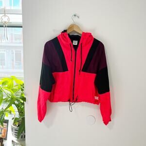 Victoria's Secret PINK Color Blocked Cropped Zip Jacket Size XS/S
